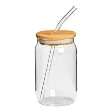 Vaso Lata tapa bambú Inglaass