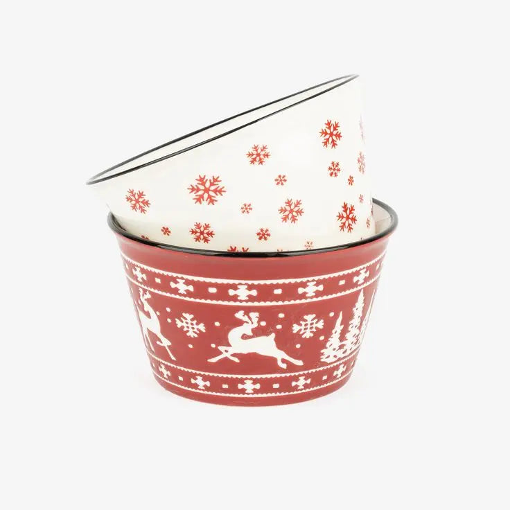 BOWL NAVIDEÑO BLANCO Inglaass