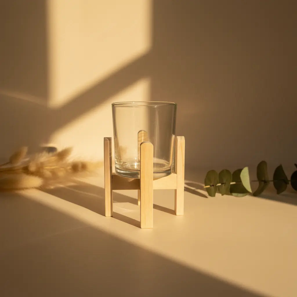 Vaso soporte trípode