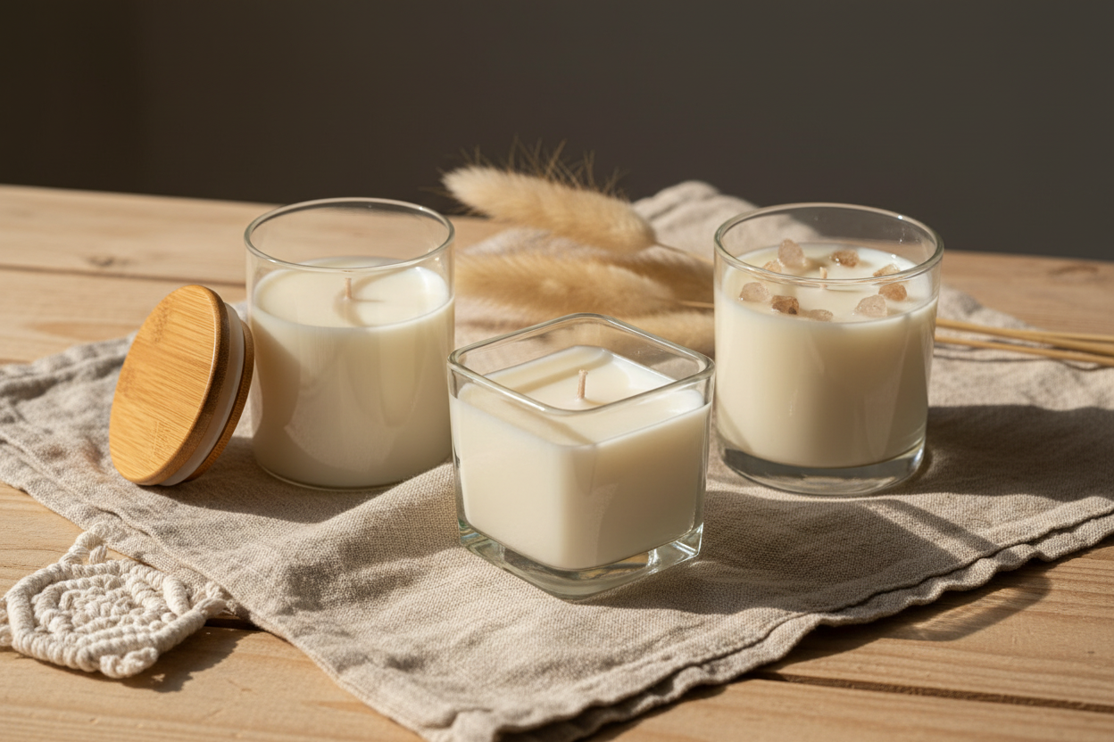 Banner Boho - Frasco Bambú, Bombona Cuadrada y Vaso