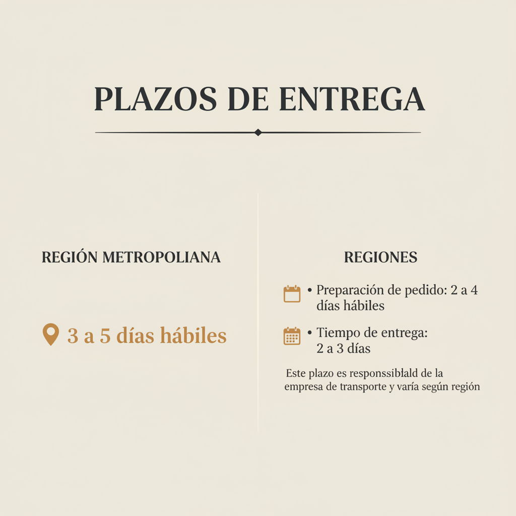 Plazos de Entrega - solo tipografía