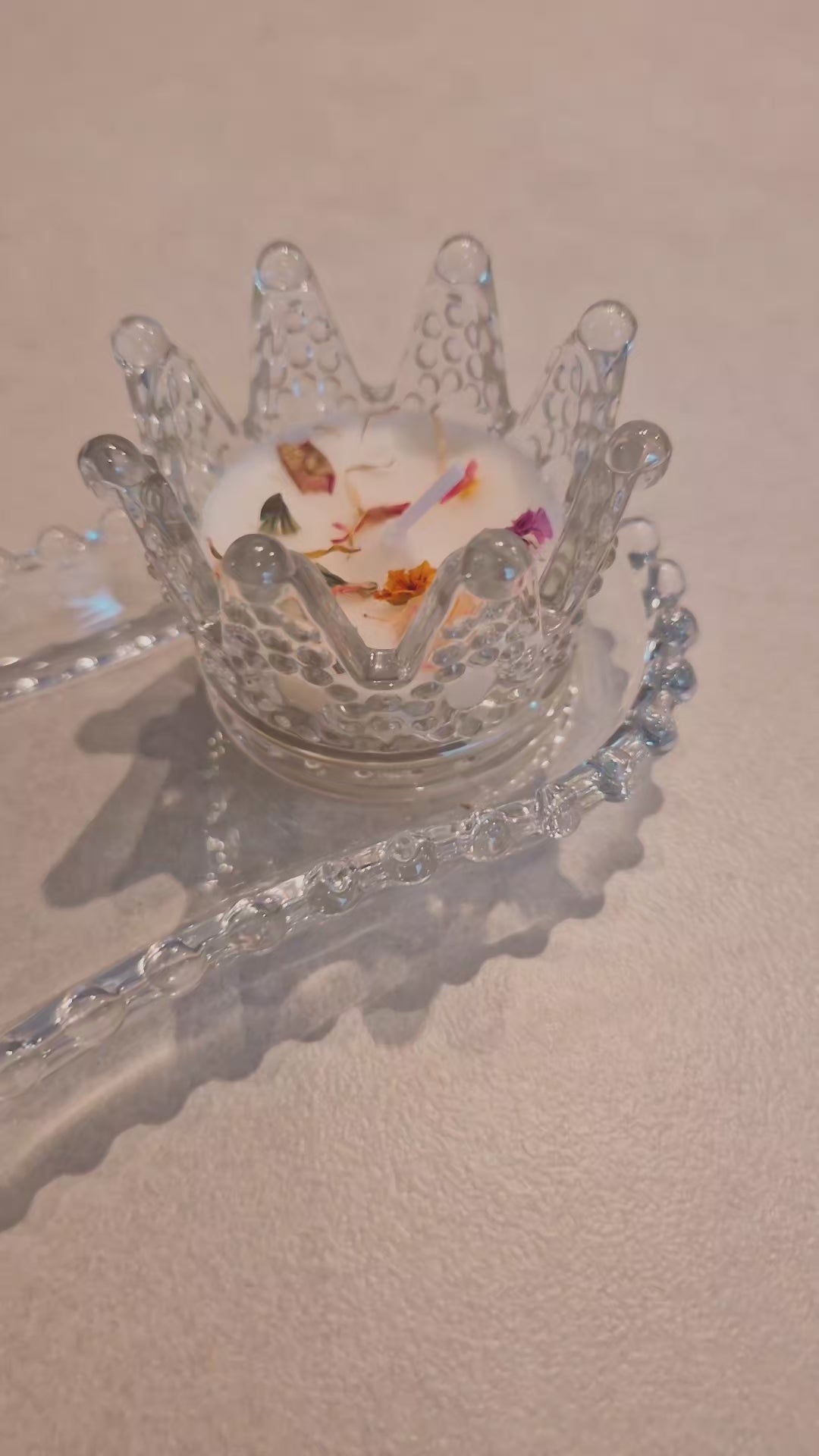 BASE VIDRIO PARA VELAS