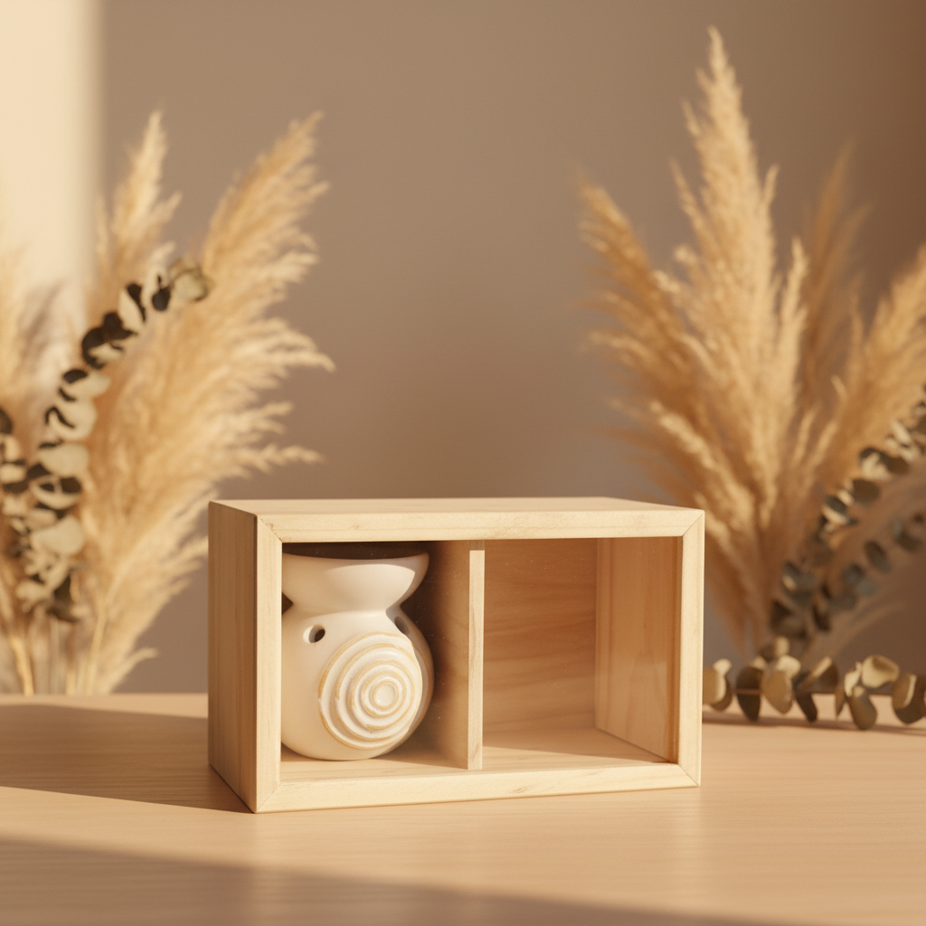 CAJITA DE MADERA PARA WAX MELT