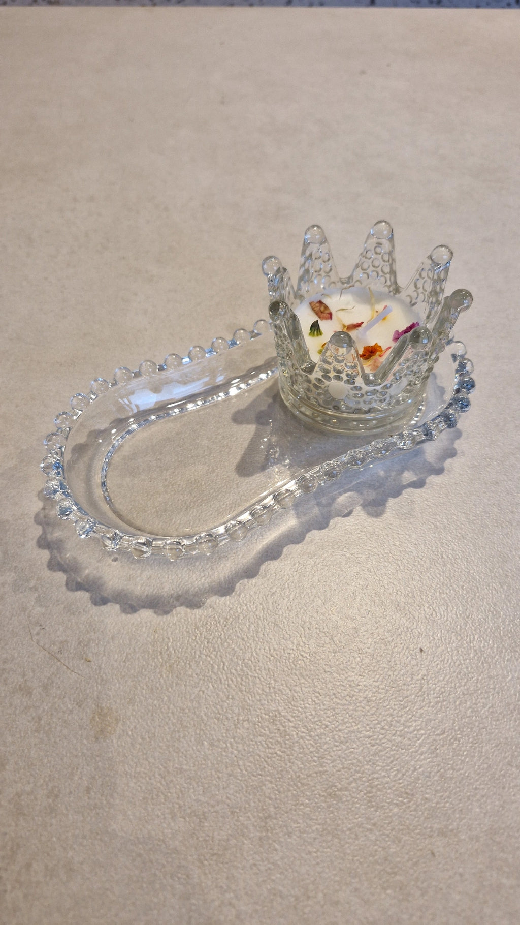 BASE VIDRIO PARA VELAS