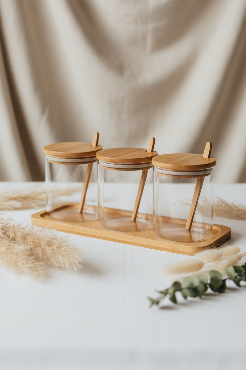 Set de Frascos Boho Minimalista