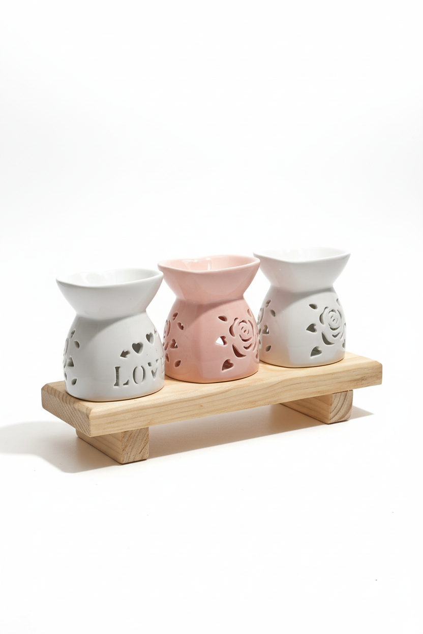 Tres quemadores de esencias