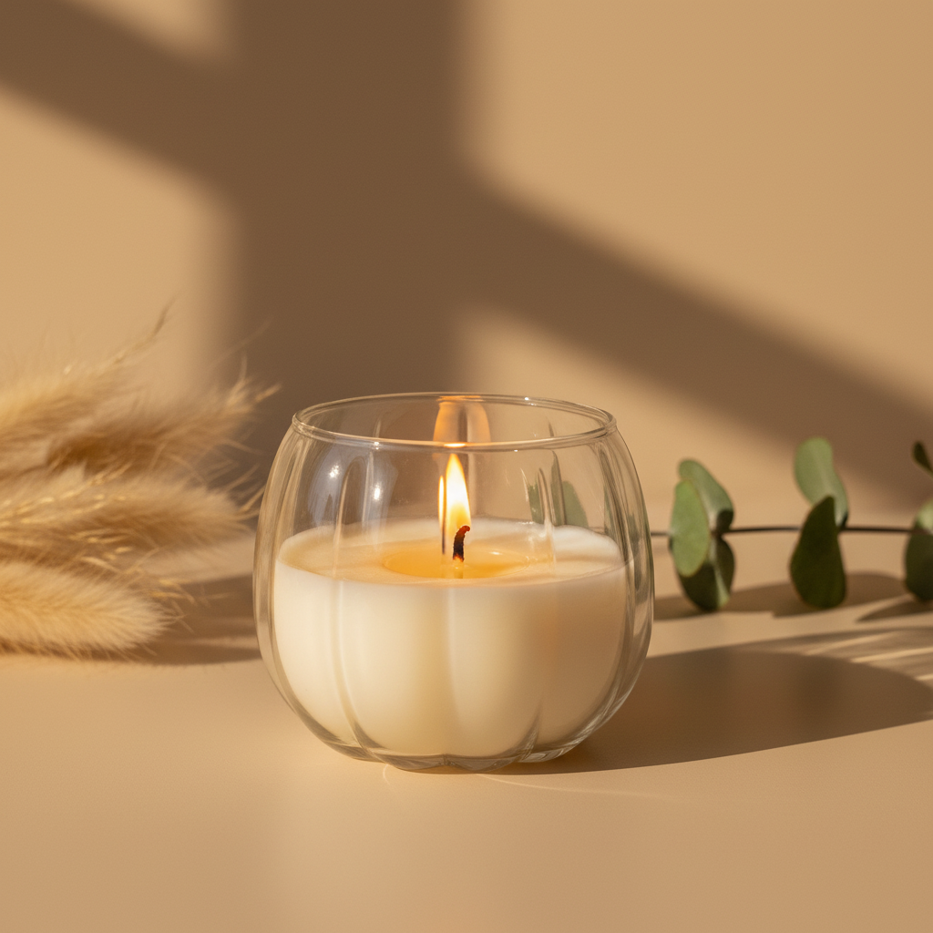 Vaso con vela