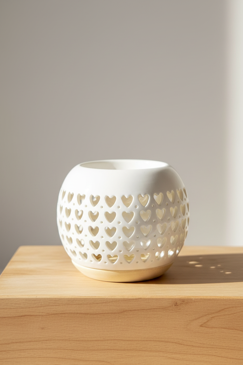 Vista frontal portavelas