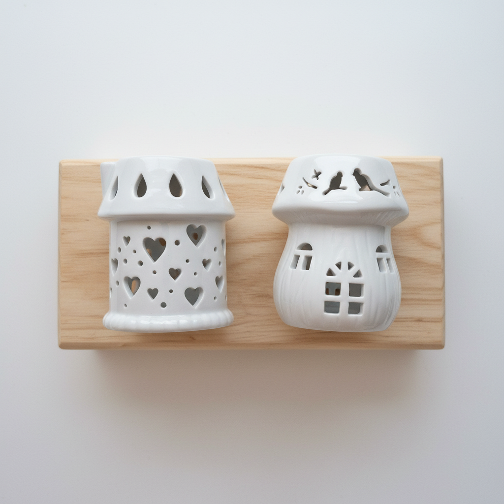 Vista superior portavelas